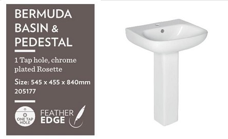 BERMUDA BASIN AND PEDESTAL